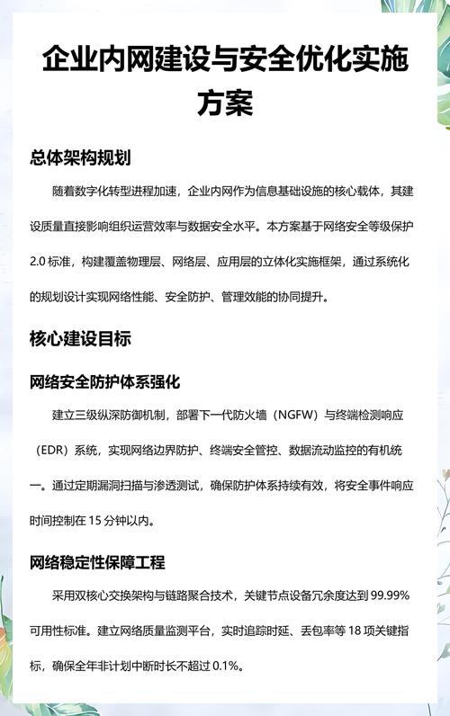 规划公司网络建设指南,从方案到优化