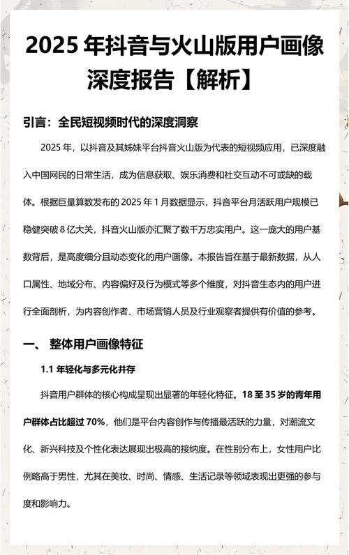 抖音的一代人，内容与用户特征解析，两万多浏览量背后的策略与优化