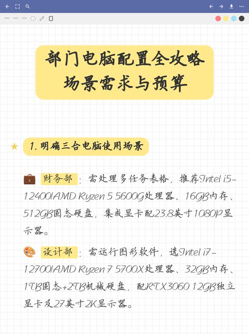 财务用电脑配置指南